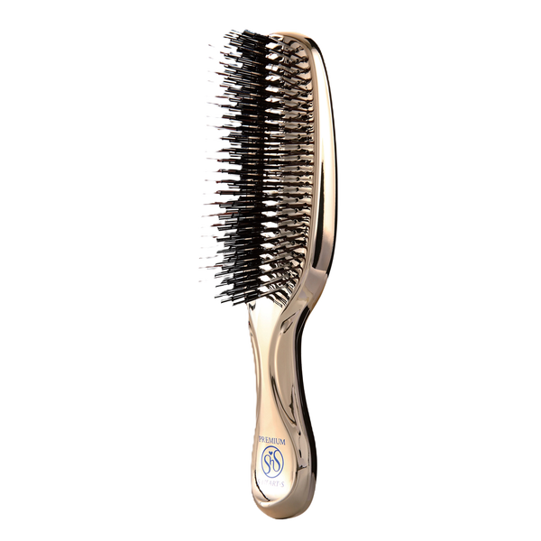 Японская расческа S-HEART-S Scalp Brush PREMIUM (золото) длинная
