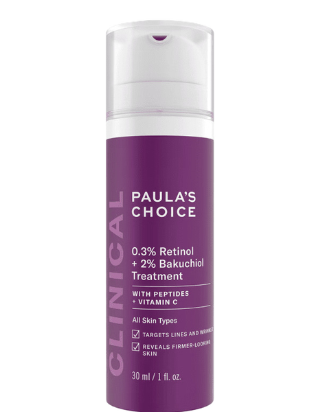 Сыворотка для лица Clinical 0.3% Retinol+2% Bakuchiol Treatment PAULA'S CHOICE
