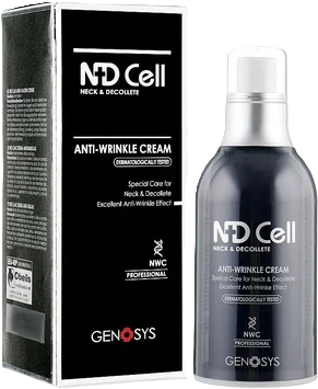 Омолаживающий крем для кожи шеи и декольте ND CELL Anti-Wrinkle Cream Genosys