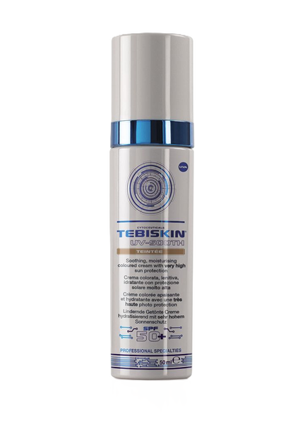 Тонирующий успокаивающий крем с SPF50+ Tebiskin UV-Sooth Teintee Cream SPF 50
