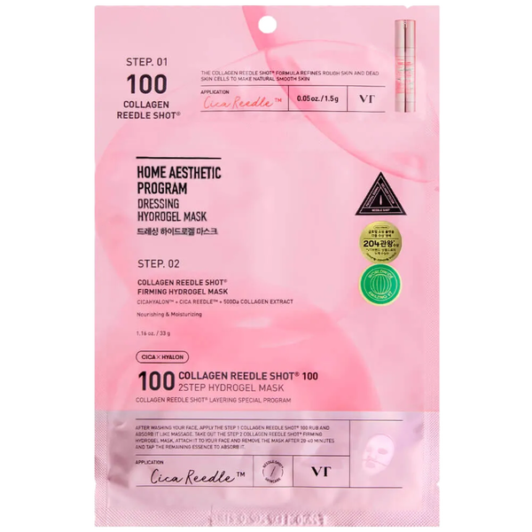 Двухфазная гидрогелевая маска с коллагеном VT Cosmetics Collagen Reedle Shot 100 2Step Hydrogel Mask